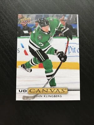 2019-20 Upper Deck UD Canvas #C187 John Klingberg Dallas Stars Minnesota Wild - Image 1 of 2