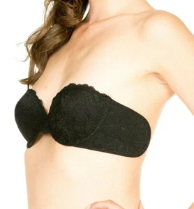 Wing Bra, BH rückenfrei, schwarz Spitze, Gr. A, Klebe BH 70, 75 - Bild 1 von 4