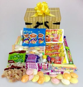 Love VEGAN Retro Sweet Hamper Gift Large Birthday Get well fathers day - Picture 1 of 2