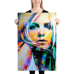 Britney Spears Poster Wall Art Print Signed - Pop Art Home Decor SBS1 - Picture 1 of 13