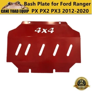 Bash Plate Red Fits Ford Ranger PX123 Ute 2012-2022 3mm Front Engine Sump Guard - Picture 1 of 3