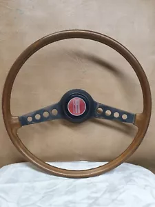 Fiat 124 Spider 1800 Steering Wheel w/ Horn Button, Original - Foto 1 di 12