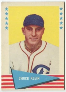 1961 Fleer Baseball Greats #51 Chuck Klein Chicago Cubs - Picture 1 of 2