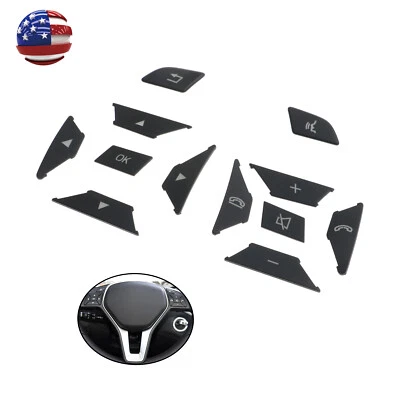 Steering Wheel Trim Cover Control Button Trim Sticker for Mercedes-Benz E300 - Image 1 of 4