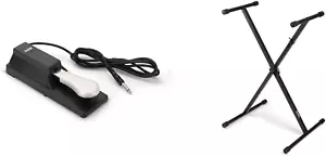 On-Stage KSP100 Universal Sustain Keyboard Pedal, Black & KS7190 Classic Single- - Picture 1 of 7