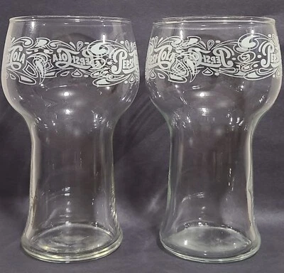 Pepsi Cola - Clear White Print. Collectible Glasses Set of 2. Vintage! - Image 1 of 2