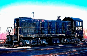 DUPLICATE SLIDE PENN CENTRAL ALCO S-2 #9603 DEWITT, NY FEBRUARY 2, 1975 - Picture 1 of 1