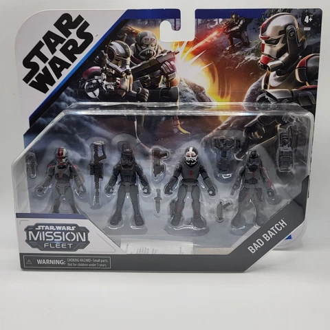 Star Wars Mission Fleet Bad Batch 4 Pack Wrecker Hunter Echo Crosshair Clones Cover
