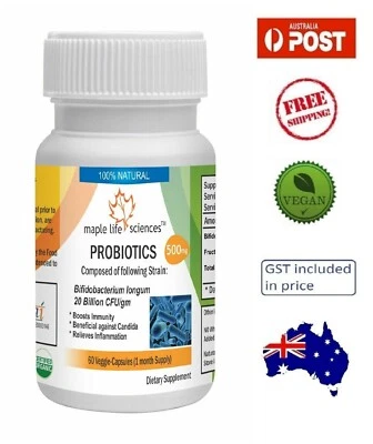 Probiotic Bifidobacterium Longum 20 Billion CFU/gm Capsules - 500mg - AU Stock - image 1 of 3