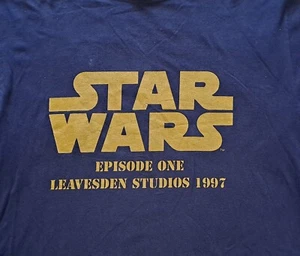 Maglietta Star Wars Episodio 1 Lighting Crew 1997 vintage. Minaccia fantasma taglia M - Foto 1 di 12
