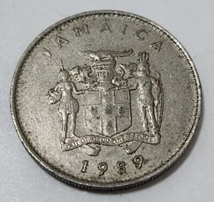 JAMAICA 🇯🇲 TEN (10) CENTS COIN 1989 - Picture 1 of 2