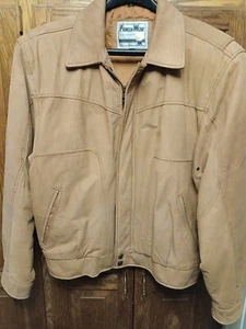 Chaqueta de gamuza para hombre beige Pioneer Wear cremallera frontal talla 42 - Imagen 1 de 7
