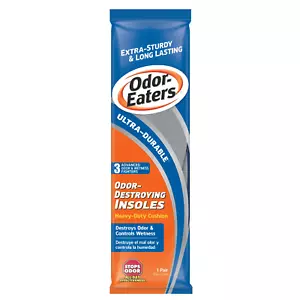 Odor Eaters Ultra Durable, Super-Activated Charcoal, Odor Wetness Insoles,1 Pair - Picture 1 of 11