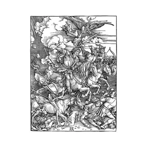 Albrecht Durer, Four Horsemen of Apocalypse, Pearl Photo Paper, 30" x 40" - Picture 1 of 10