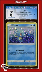 McDonald's Collection 2018 Horsea Confetti Holo 3 CGC 6 - Picture 1 of 2