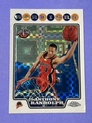 2008-09 Topps Chrome Basketball X-Fractor #193 Anthony Randolph /288 Warriors - Image 1 of 3