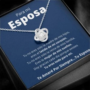 Regalo Para Esposa Joya Personalizada Regalo Para Mujer Cumpleaños Aniversario - Picture 1 of 9