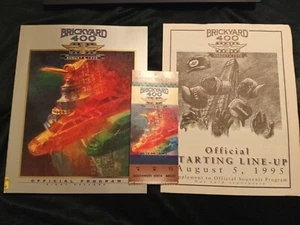 Book 1995 Brickyard 400 OFFICIAL SOUVENIR PROGRAM and Ticket and Starting lineup - Picture 1 of 11