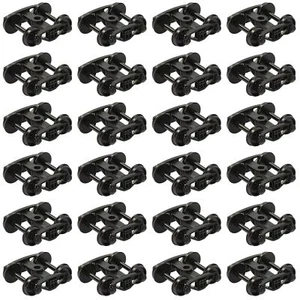 24pcs HO Scale 1:87 Friction Bearing Truck 33" Plastic Wheel 2-Springs Bogies - Picture 1 of 6