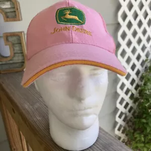 John Deere Mütze rosa genäht verstellbar Cap Mütze, Druckknopflasche - Bild 1 von 7