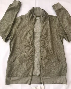 ZELLA WELLNESS  ZIP FRONT JACKET,  NR436005MI, SIZE L, COLOR: OLIVE BRANCH, NWT - Picture 1 of 12