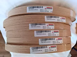 6-ROLLS-EGGER ABS EDGE BANDING H1367 LIGHT NATURAL CASELLA OAK (23mmX 0.8mm-75m) - Picture 1 of 2