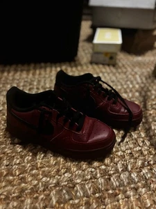 2016 Nike Air Force 1 Team Pivot Red/Black 596728 614 Size 5.5 Pre-Owned - Picture 1 of 5