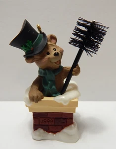 Punze Andenken Ornament alle beruhigt Schornsteinfeger Weihnachtsbär - Bild 1 von 8
