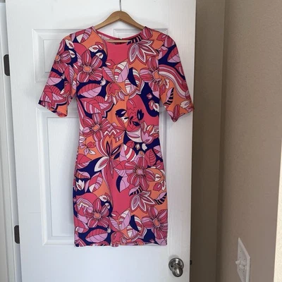 Vestido Vaina B Darlin Junior Talla 11/12 Pucci Like Diseño Abstracto Floral E8 Foto 1 de 4