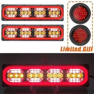 46CM LED Tailer Tail Lights Combination Sequential Indicator Ute Caravan Truck - Picture 1 of 12