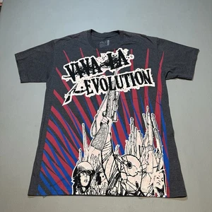Men’s Rusty T Shirt Grey Large Graphic Viva Revolution Full Front Short Sleeve - Picture 1 of 5