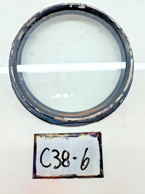 Lente y bisel de vidrio velocímetro Willys Jeep CJ5 CJ6 de los años 50 y 60 OEM C38-6 Foto 1 de 4