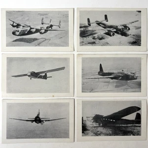 Vintage WWII Aircraft Recognition Card Photo Cards Lot WW2 Royal Air Force B-52 - Picture 1 of 7