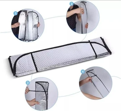 For All Nissan Car Windshield Sun Shade Reflective Foldable Excelent Quality - Image 1 of 4