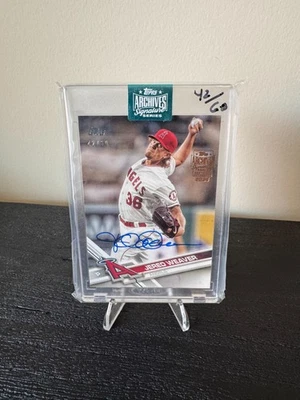 JERED WEAVER 2024 TOPPS ARCHIVOS FIRMAS AUTO SELLADO 42/60 ÁNGELES Foto 1 de 2