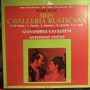 MASCAGNI-IRIS-CAVALLERIA RUSTICANA-ORIGINAL 1977 CETRA 4-LP BOX SET-ITALY-USED - Picture 1 of 5