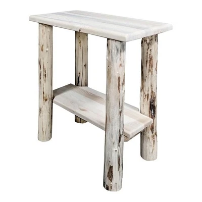 Montana Woodworks Transitional Wood Chairside Table in Natural - Image 1 of 4