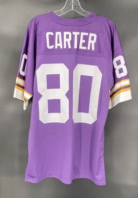 Camiseta retro de fútbol americano Mitchell & Ness de los Minnesota Vikings Cris Carter #80 M/44 Foto 1 de 4