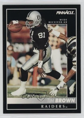 1992 Pinnacle Tim Brown #67 HOF - Image 1 of 2