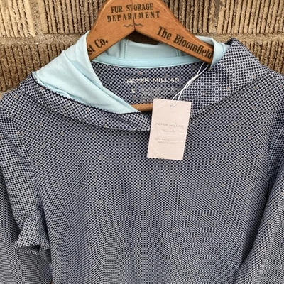 Peter Millar Mujer PEQUEÑA Golf Sudadera con Capucha Pino Ligera Geométrica Corona Elástica Foto 1 de 4