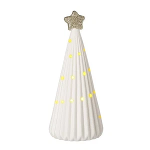 Light Up Christmas Tree, White Ceramic Xmas Tree, Light Up Christmas Decoration - Picture 1 of 1