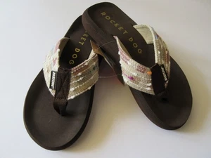 Chanclas Rocket Dog para mujer Spotlight 2 marrón/marrón múltiples correas nuevas - Imagen 1 de 3