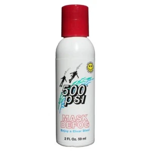 500 PSI 2fl oz Mask Defog Sport Bottle with Carabineer and Imprint - Picture 1 of 3
