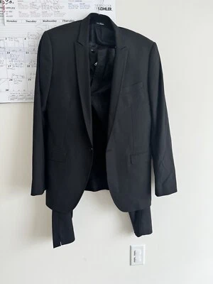 Traje de tres piezas Dolce & Gabbana "Martini" 100 % lana a rayas un botón para hombre Foto 1 de 4