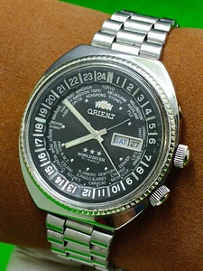 vintage ORIENT WORLD Diver Watch Automatic Day / Date Indicator - Picture 1 of 24