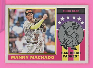 2025 Topps Heritage Manny Machado #76PI-7 "Player Icons" San Diego Padres - Picture 1 of 2