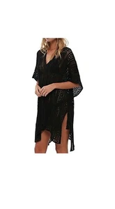 Beskie Bathing Suit Cover Up Swimsuit Crochet Beachwear US Size 2-18,XS-2XL - Picture 1 of 3