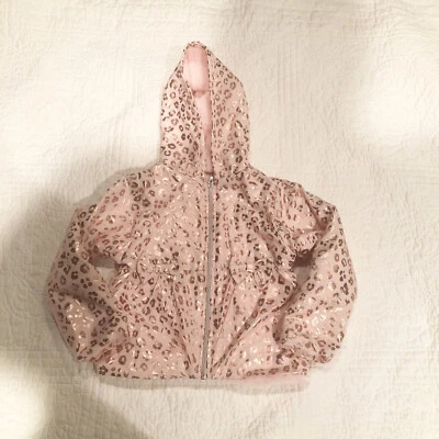 Abrigo de felpa rosa y plateado Penelope Mack para niños pequeños Foto 1 de 4