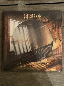 DEF LEPPARD DRASTIC SYMPHONIES LP VINYL PICTURE DISC AUTOGRAPHED SIGNED COA NEW - Picture 1 of 2