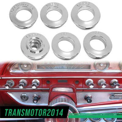 Fit For 1962 Ford Galaxie Dash Knob Bezel Air Brake Release Lighter Lights Wiper - Image 1 of 4